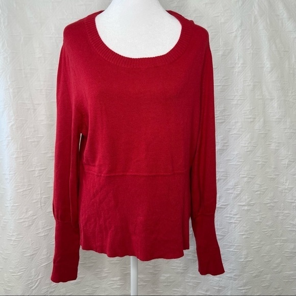 NWT. TAILOR B. MOSS . PUFF SLEEVE SWEATER - Picture 1 of 6